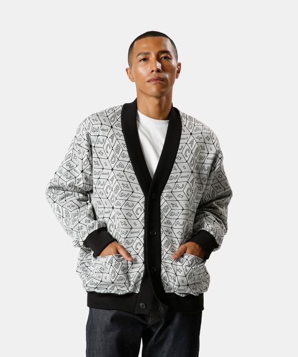 Recycled Knit Cardigan BLACK