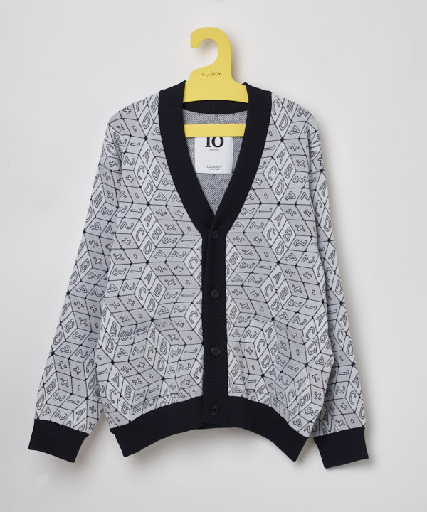 Recycled Knit Cardigan BLACK