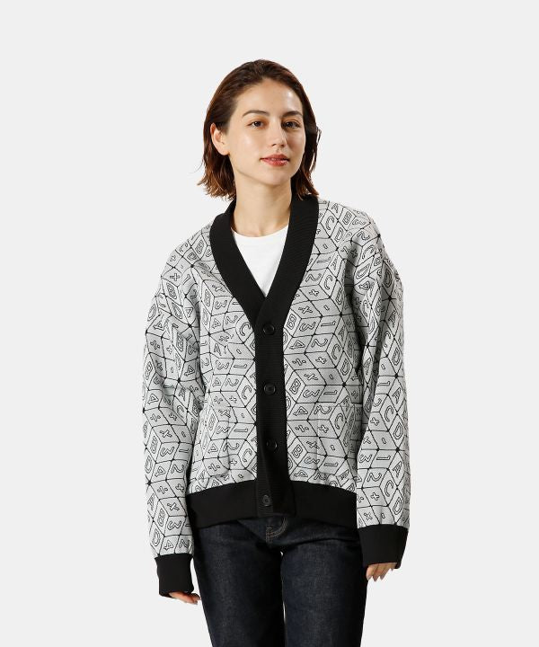 Recycled Knit Cardigan BLACK