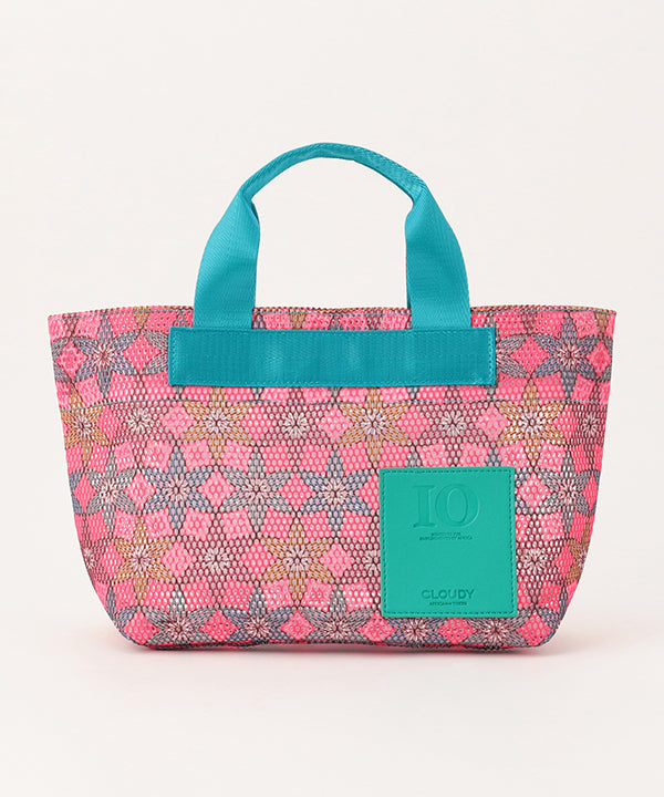 African Textile Mesh Tote Bag (Extra Small) E.BLUE