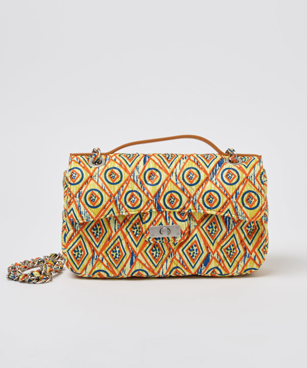 Quilting Kitenge Bag Medium CAMEL