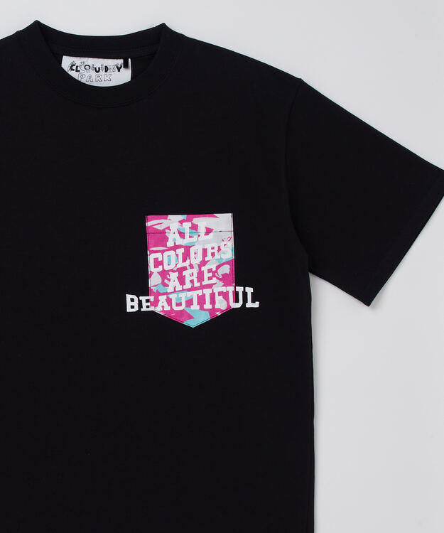 Printed Pocket T-SHIRTS ~ALL COLORS ARE BEAUTIFUL~ 364 BLACK, T-shirt