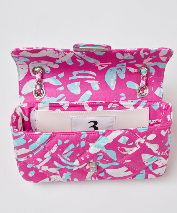 Quilting Kitenge Bag Medium WHITE