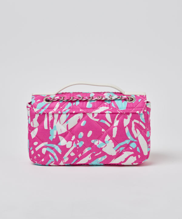 Quilting Kitenge Bag Medium WHITE
