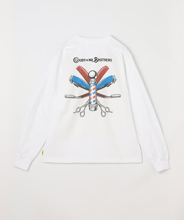 MR.BROTHERS × CLOUDY Long Sleeve T-Shirts White