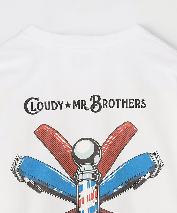MR.BROTHERS × CLOUDY Long Sleeve T-Shirts White