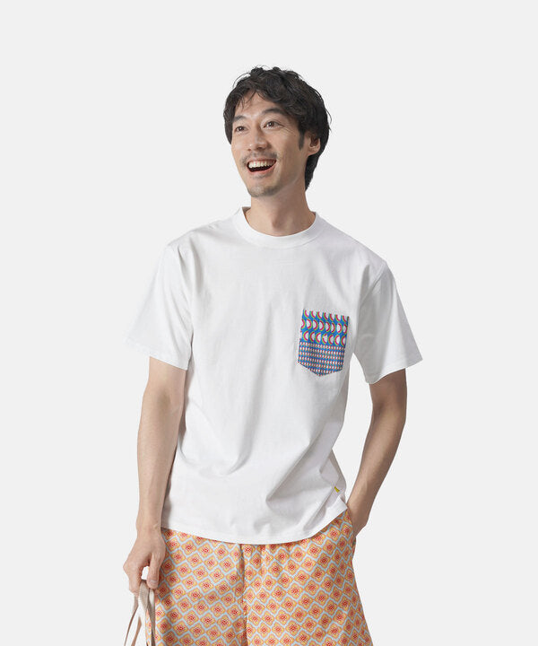Pocket T-SHIRTS Uneck 353 WHITE
