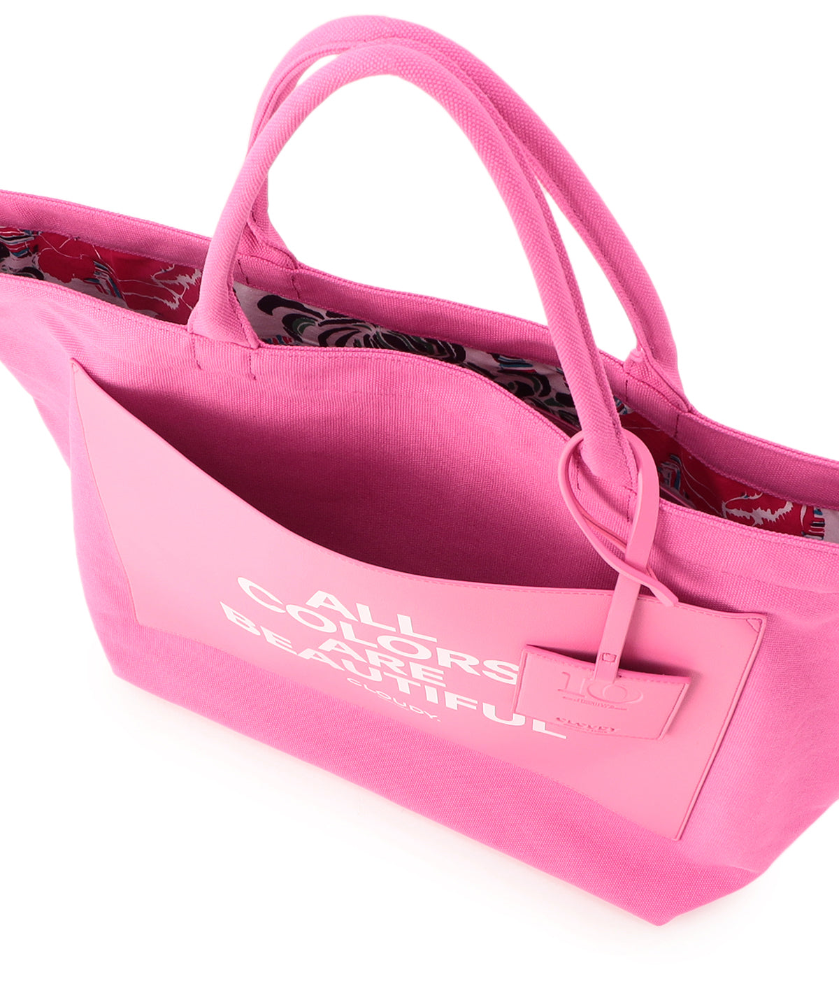 Colored Canvas Tote (Large) PINK