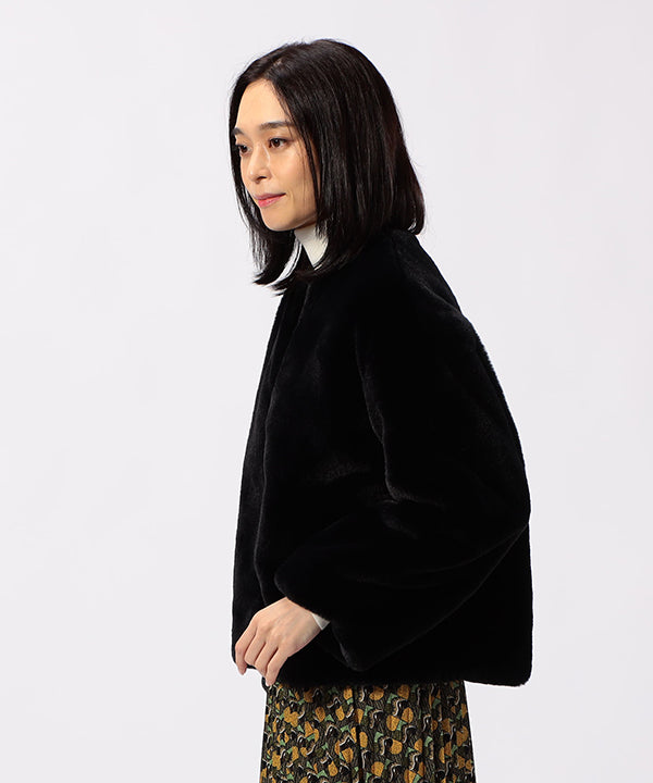 Fake Fur Blouson BLACK