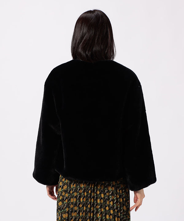 Fake Fur Blouson BLACK