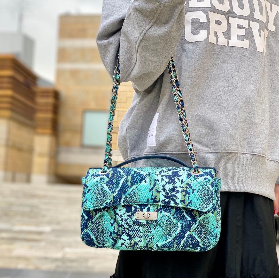 Quilting Kitenge Bag Medium CAMEL