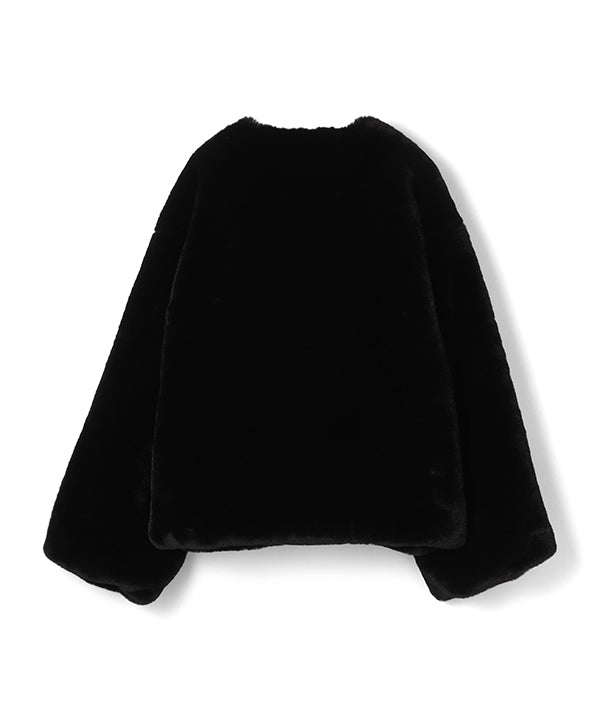 Fake Fur Blouson BLACK