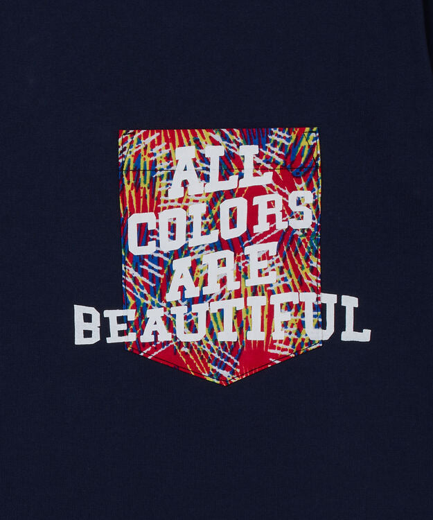 Printed Pocket T-SHIRTS ~ALL COLORS ARE BEAUTIFUL~ 367 NAVY