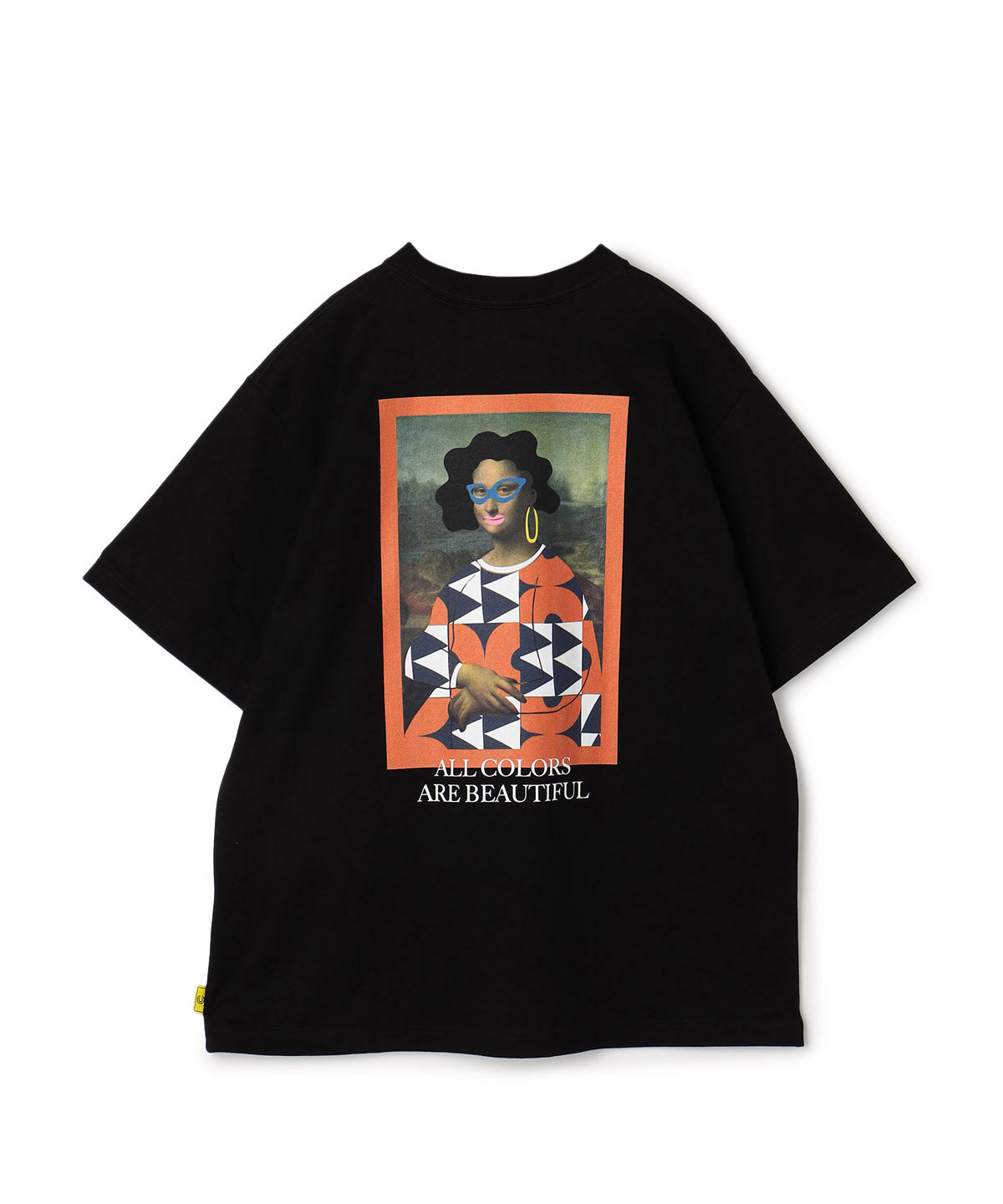 T-shirts Textile Collage Roaming tricle BLACK