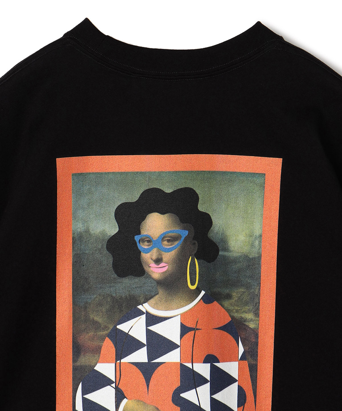 T-shirts Textile Collage Roaming tricle BLACK