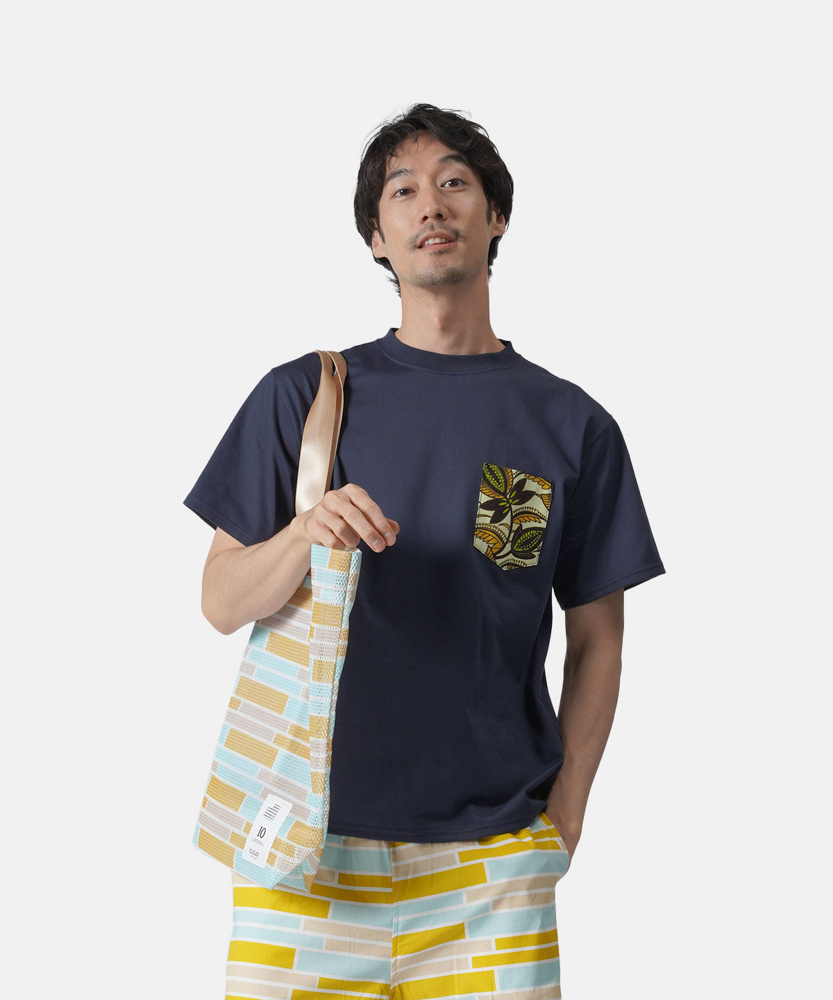 Printed Pocket T-SHIRTS ~ALL COLORS ARE BEAUTIFUL~ 367 NAVY