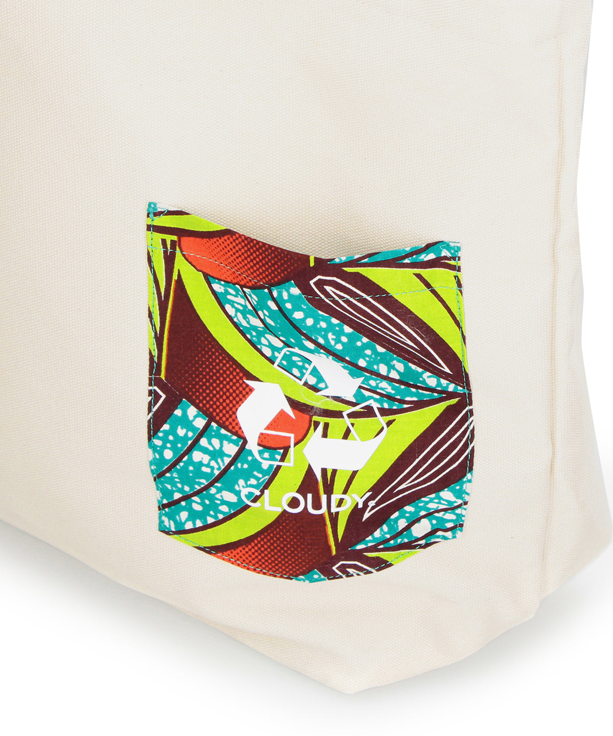 Recycled Canvas Tote (Large) E.GREEN