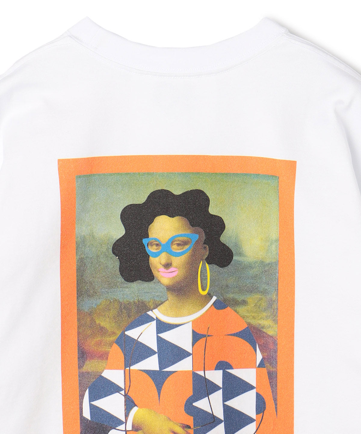 T-shirts Textile Collage Roaming tricle WHITE