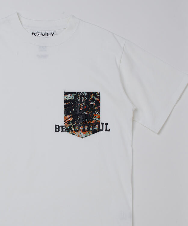 Printed Pocket T-SHIRTS ~ALL COLORS ARE BEAUTIFUL~ 362 WHITE