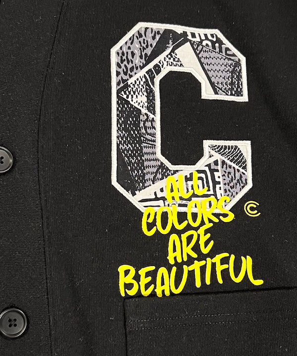 Recycled Cardigan CLOUDY CREW BLACK