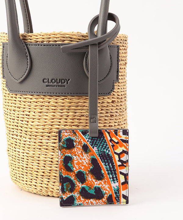 Tube Basket × Fake Leather handle GRAY