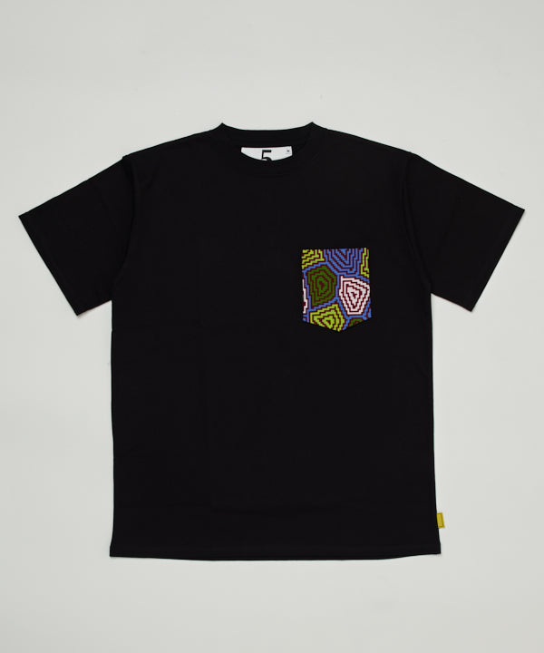 Pocket T-SHIRTS Uneck 325 BLACK