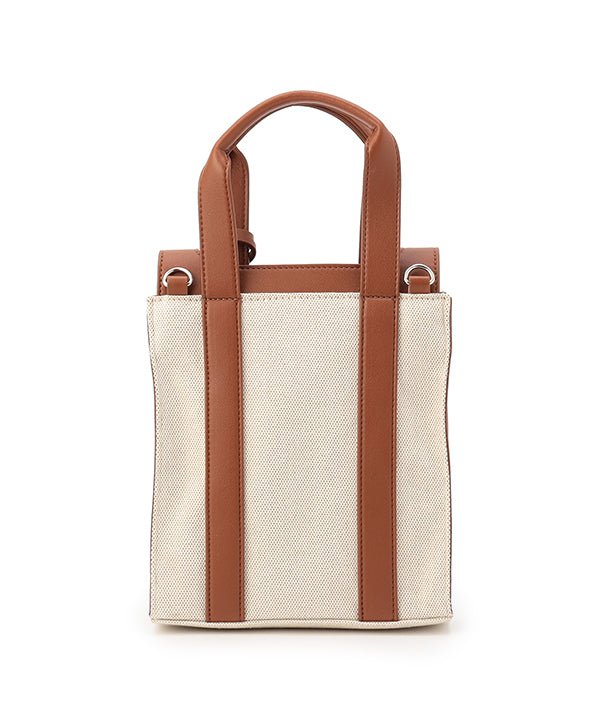 Two Tone Kente Shoulder Bag(Small)BROWN