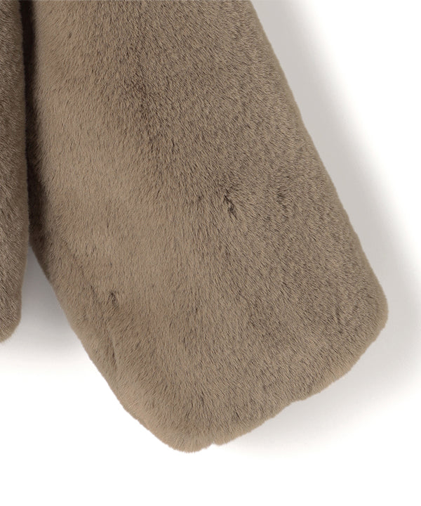 Fake Fur Blouson BEIGE
