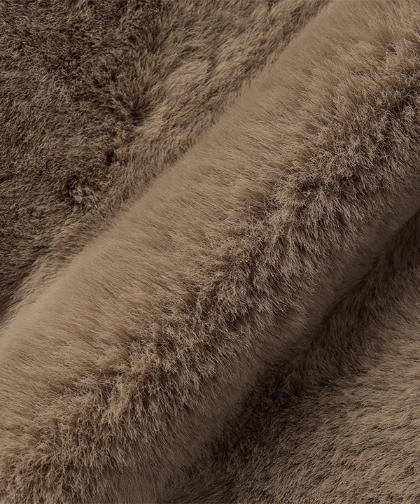 Fake Fur Blouson BEIGE