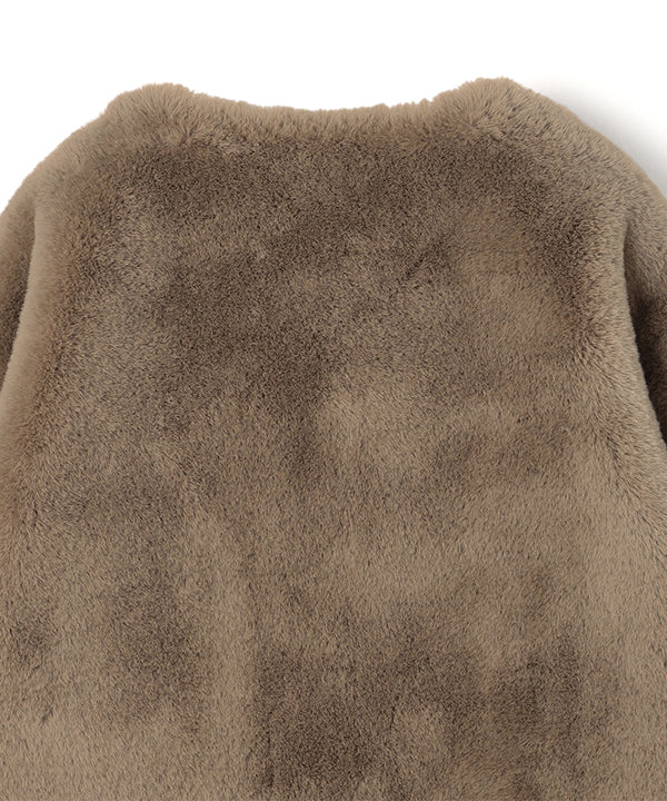 Fake Fur Blouson BEIGE