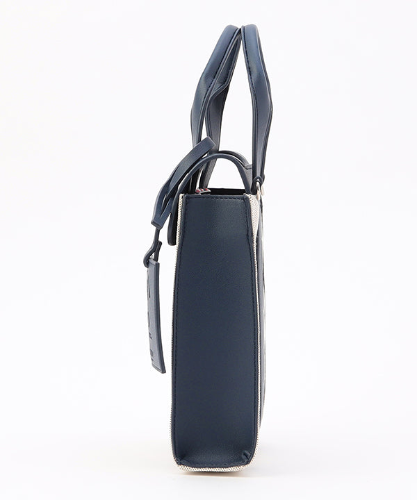Two Tone Kente Shoulder Bag (Small)DARK NAVY