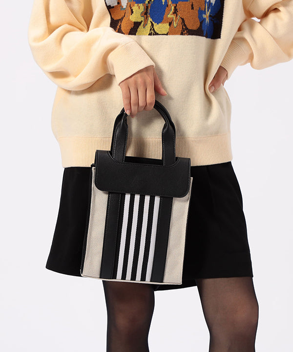 Two Tone Kente Shoulder Bag (Small)DARK NAVY