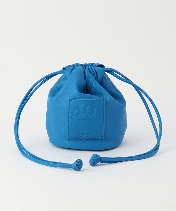 Fake Leather Drawstring Bag BLUE Bag CLOUDY official mail