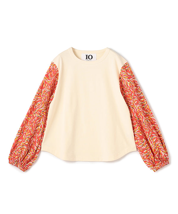 Cut and Sew Sleeves with Textile Pattern OFF WHITE