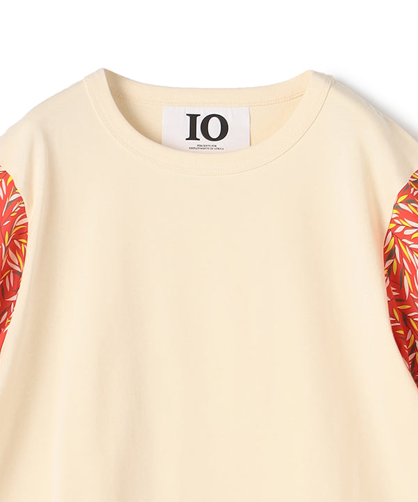 Cut and Sew Sleeves with Textile Pattern OFF WHITE