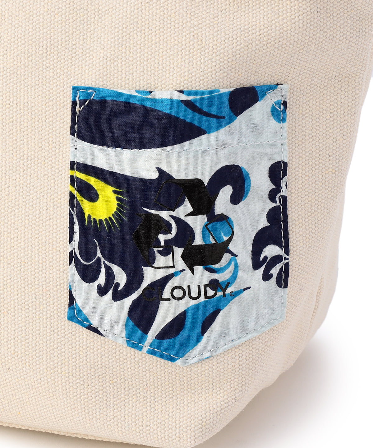 Recycled Canvas Tote (Small )SAX