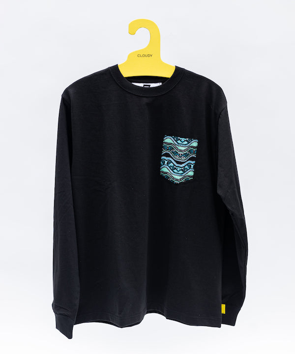Long Pocket T-Shirts 351 BLACK