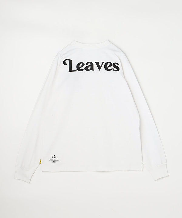 Long Sleeve T-Shirts FABRIC LEAVES WHITE