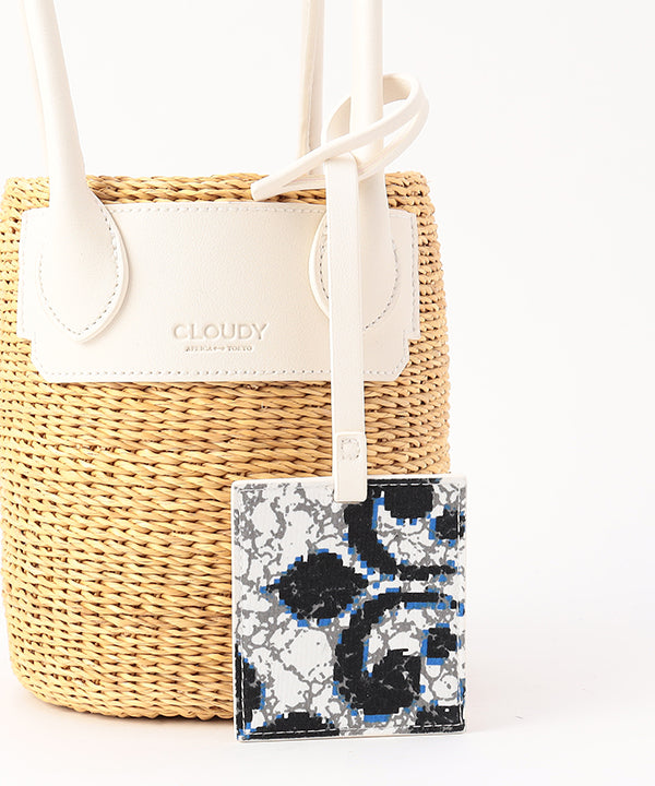 Tube Basket × Fake Leather handle WHITE