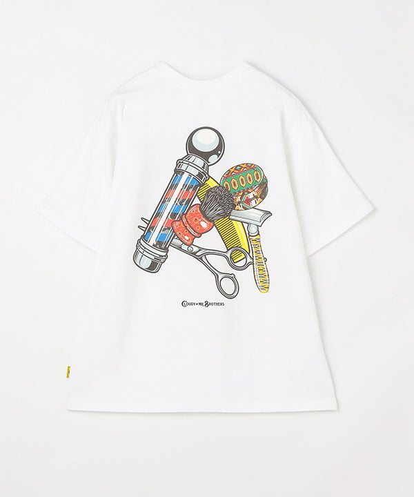 MR.BROTHERS × CLOUDY T-Shirts Back print White