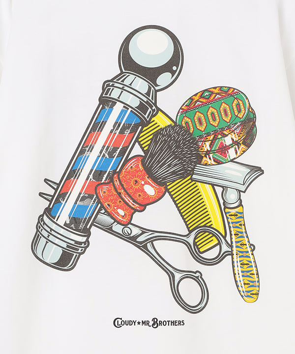 MR.BROTHERS × CLOUDY T-Shirts Back print White