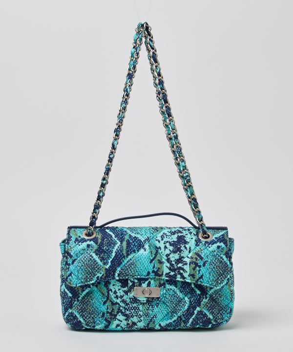 Quilting Kitenge Bag Medium NAVY