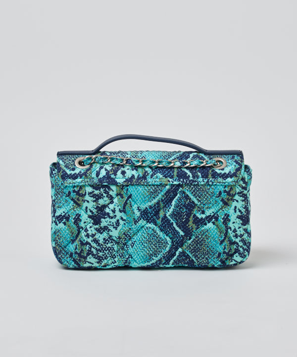Quilting Kitenge Bag Medium NAVY