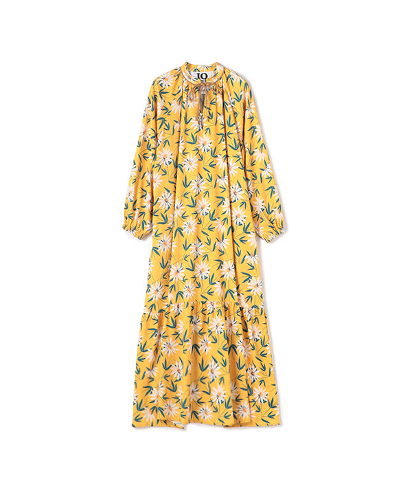 One-piece with Textile Pattern BEIGE