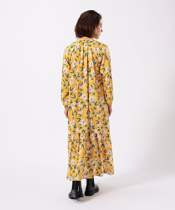 One-piece with Textile Pattern BEIGE