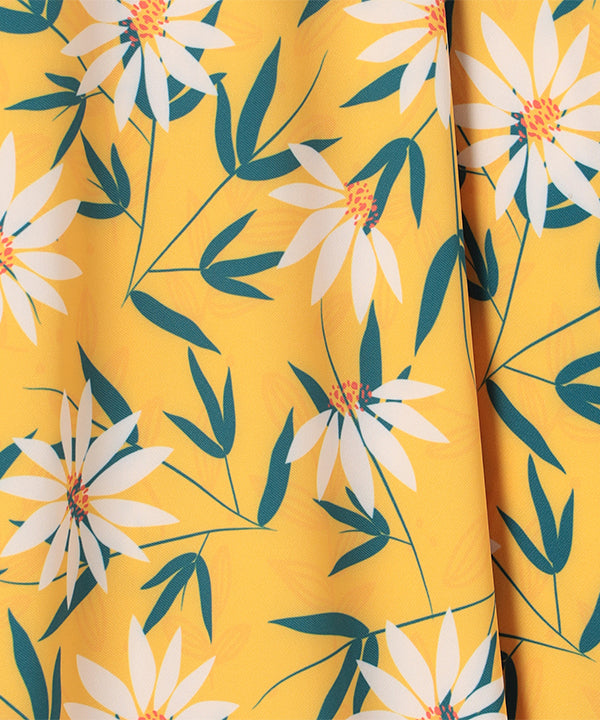 One-piece with Textile Pattern BEIGE