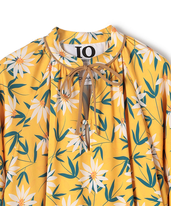 One-piece with Textile Pattern BEIGE