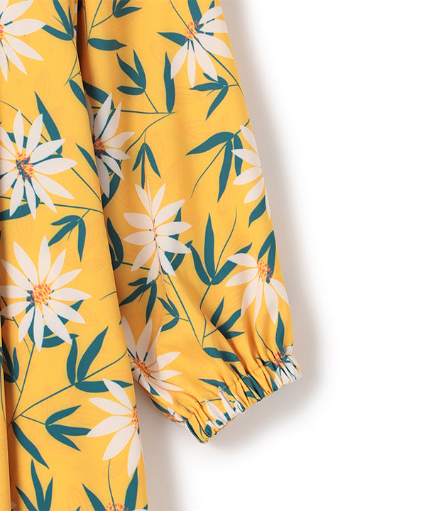 One-piece with Textile Pattern BEIGE