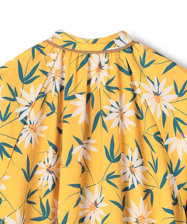 One-piece with Textile Pattern BEIGE