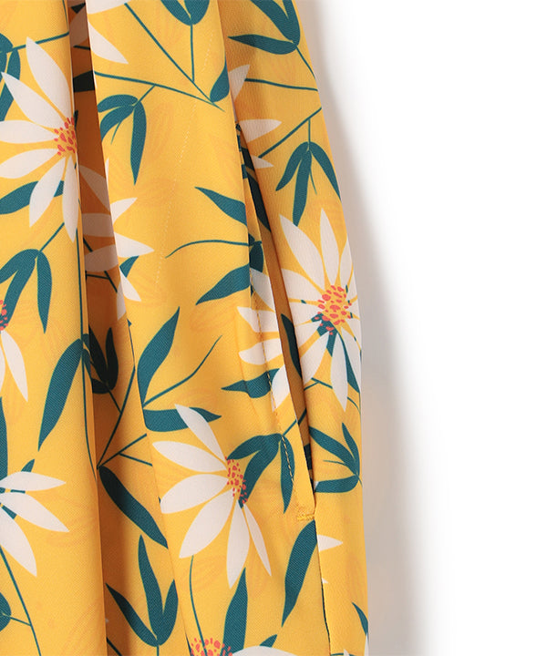 One-piece with Textile Pattern BEIGE